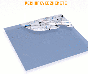 3d view of Verkhneye Dzhemete