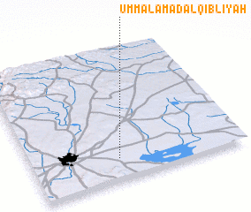 3d view of Umm al ‘Amad al Qiblīyah