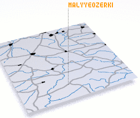 3d view of Malyye Ozerki