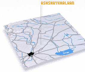 3d view of Ash Shaykh ‘Alwān