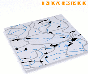 3d view of Nizhneye Krestishche