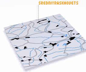 3d view of Sredniy Raskhovets