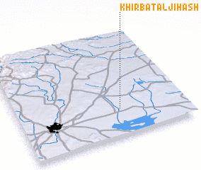 3d view of Khirbat al Jiḩāsh