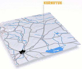 3d view of Kūr Huyūk