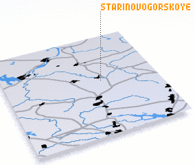 3d view of Starinovo-Gorskoye