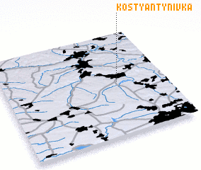 3d view of Kostyantynivka