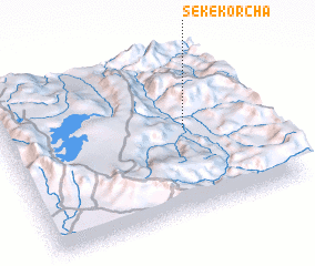 3d view of Sekʼe Kʼorcha