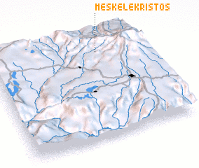 3d view of Meskʼele Kristos