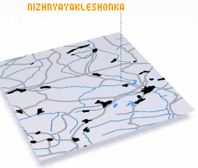 3d view of Nizhnyaya Kleshonka