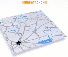3d view of Khirbat adh Dhiʼb