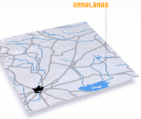 3d view of Umm al ‘Amad