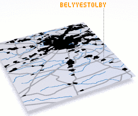 3d view of Belyye Stolby