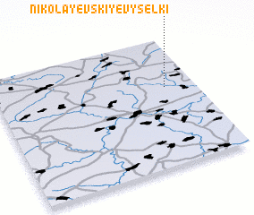 3d view of Nikolayevskiye Vyselki