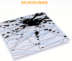 3d view of Dolgoye Ledovo