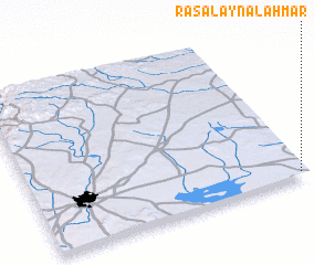 3d view of Raʼs al ‘Ayn al Aḩmar