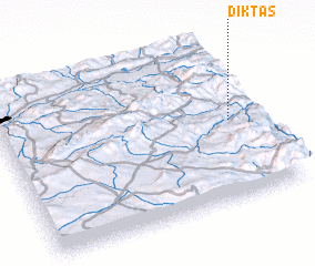 3d view of Diktaş