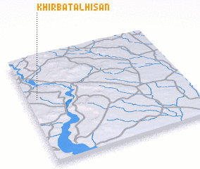 3d view of Khirbat al Ḩişān