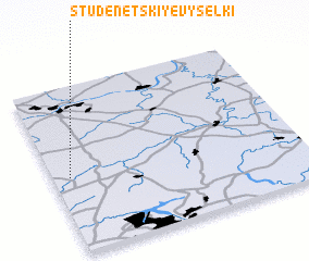 3d view of Studenetskiye Vyselki