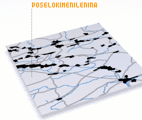 3d view of Posëlok Imeni Lenina