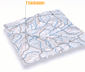 3d view of Tsʼaʼida Ādī