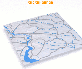 3d view of Shāsh Ḩamdān