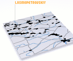 3d view of Losino-Petrovskiy