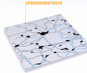 3d view of Sredne-Korotkoye