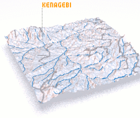 3d view of Kʼena Gebī