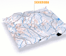 3d view of Sekʼe Roba