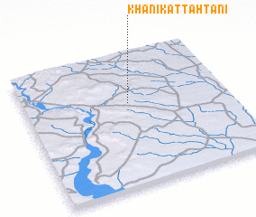 3d view of Khānīk at Taḩtānī