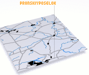 3d view of Pronskiy Posëlok