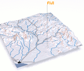 3d view of Fiji