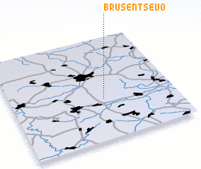 3d view of Brusentsevo