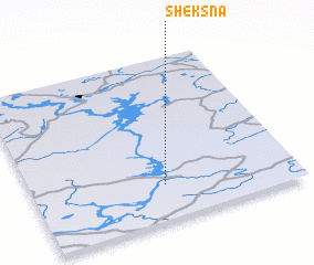 3d view of Sheksna