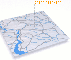 3d view of Qāzānī at Taḩtānī