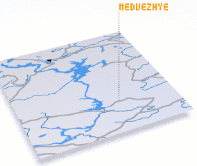 3d view of Medvezh\