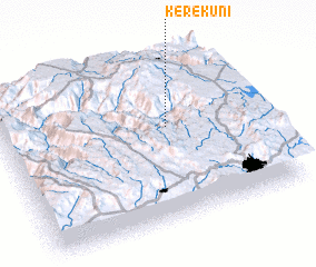 3d view of Kʼerē Kʼunī