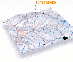 3d view of Boneya Bokʼo