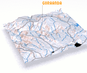 3d view of Gora Ānda