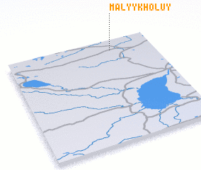 3d view of Malyy Kholuy