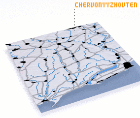 3d view of Chervonyy Zhovtenʼ