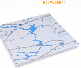 3d view of Malyy Pepel