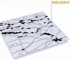 3d view of Podluzh\