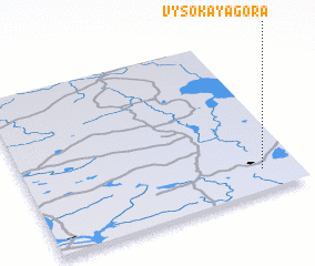 3d view of Vysokaya Gora