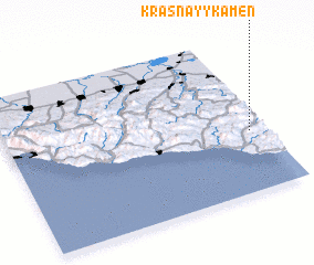 3d view of Krasnayy Kamen\