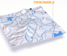 3d view of Tufa Chʼukʼala