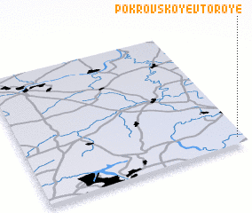 3d view of Pokrovskoye Vtoroye