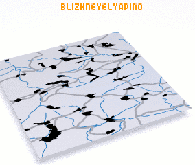 3d view of Blizhneye Lyapino