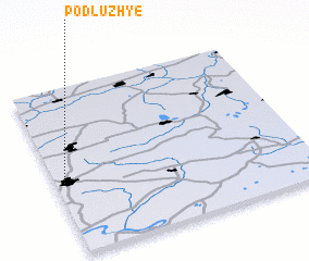3d view of Podluzh\