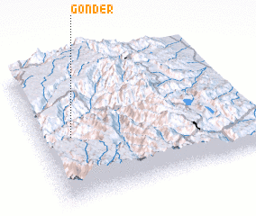 3d view of Gonder